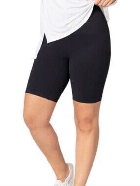 Empetua by Shapermi Women's Fresh Control High Waist Shaper Bike Shorts Black